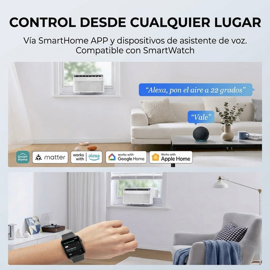 Aire acondicionado de ventana inteligente